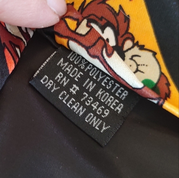 Official LOONEY TUNES MANIA TAZMANIAN DEVIL TIE 4" VINTAGE - Picture 5 of 6
